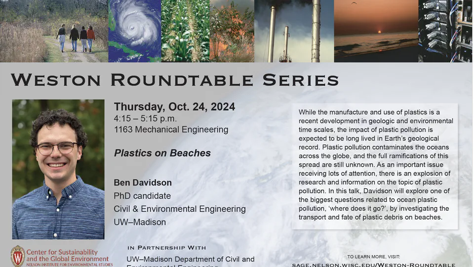 Weston Roundtable Lecture Series: Speaker Benjamin Davidson